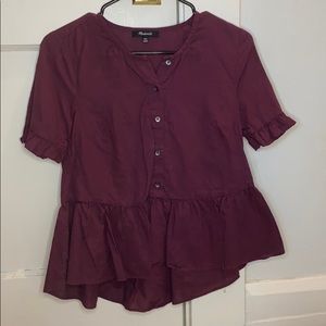 Maroon top